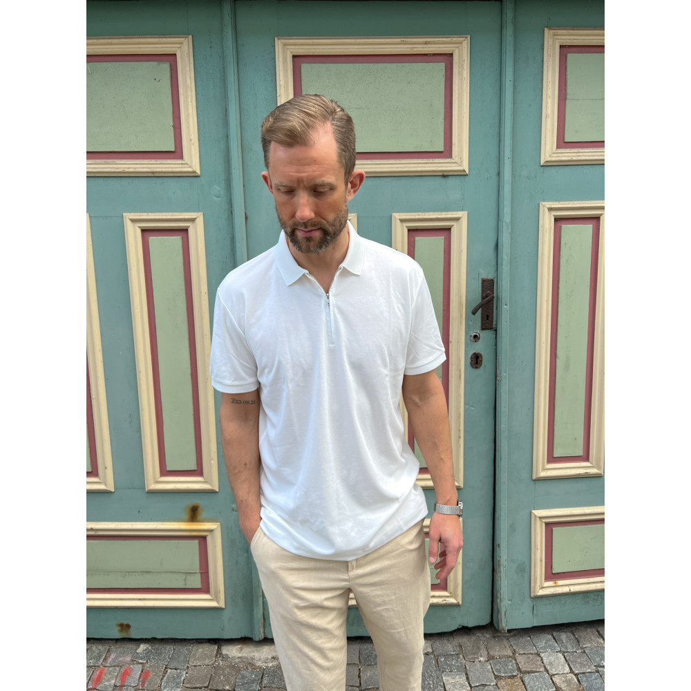 SLHFAVE ZIP SS POLO NOOS