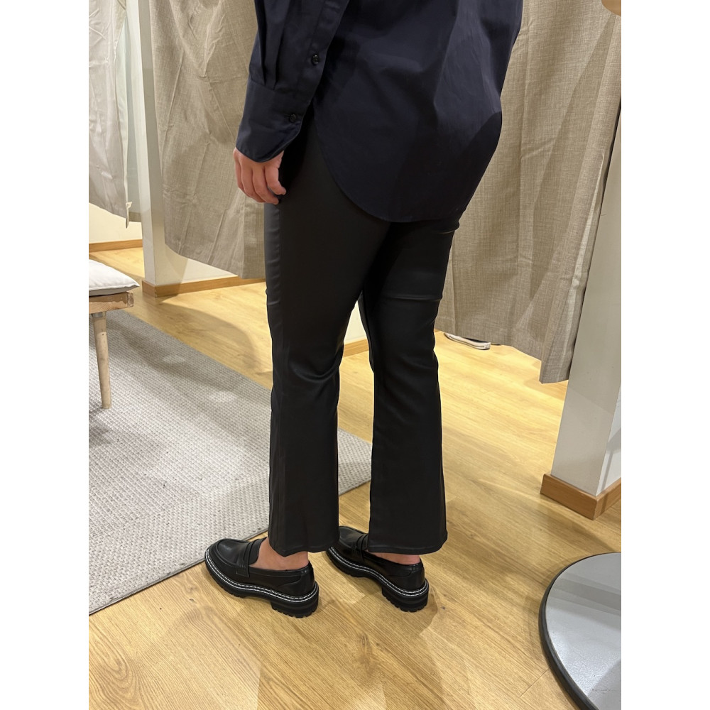 OBJBELLE MW 7/8 COATED FLARED PANT