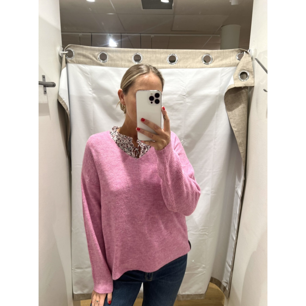 VMCREWLEFILE BLOUSE V-NECK