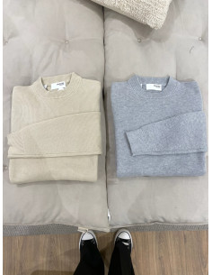 SLHDANE LS KNIT STUCTURED CREW NECK NOOS 2