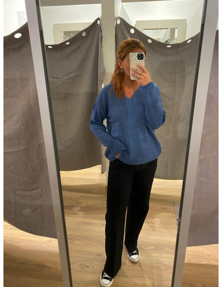 VMCREWLEFILE BLOUSE V-NECK