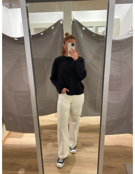 VMTESSA HR WIDE JEANS ECRU