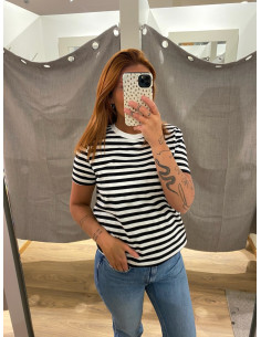 PCRIA SS TEE STRIPES NOOS