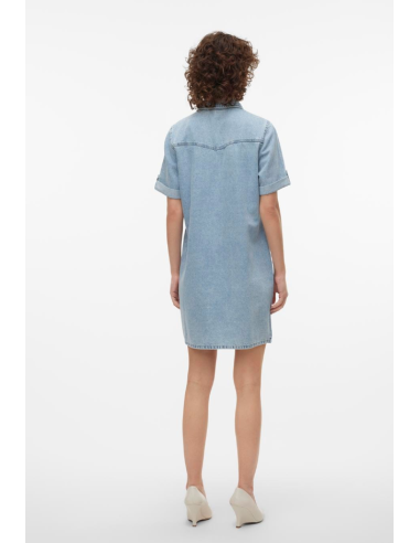 VMJENNIE SS SHORT DENIM DRESS