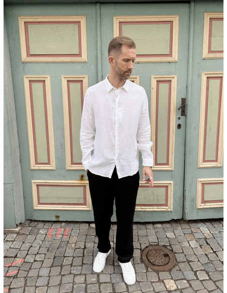 SLHREGKYLIAN-LINEN SHIRT LS CLASSIC