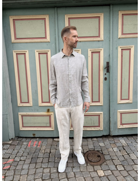 SLHREGKYLIAN-LINEN SHIRT LS CLASSIC