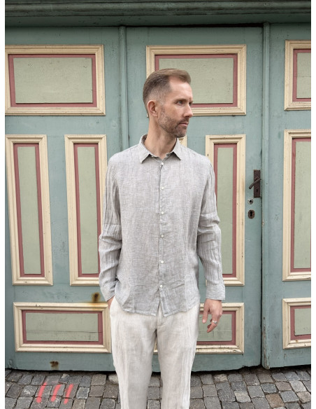 SLHREGKYLIAN-LINEN SHIRT LS CLASSIC