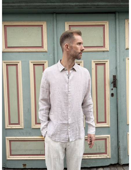 SLHREGKYLIAN-LINEN SHIRT LS CLASSIC