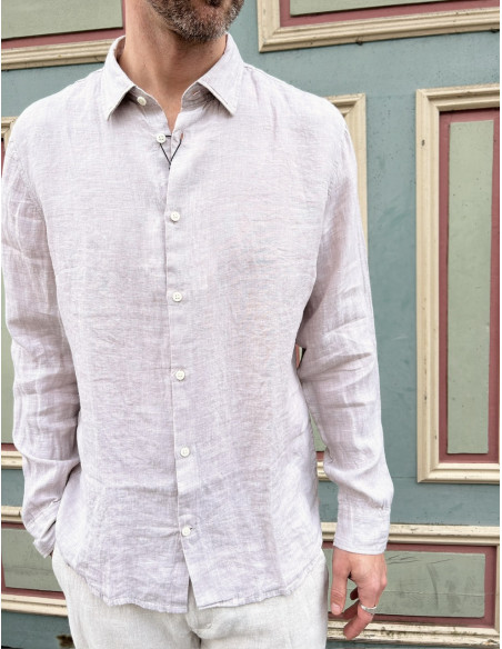 SLHREGKYLIAN-LINEN SHIRT LS CLASSIC