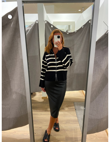 JDYSOYA MIDI PU SKIRT JRS