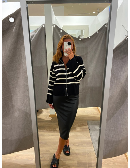 JDYSOYA MIDI PU SKIRT JRS