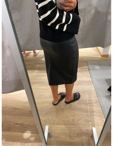 JDYSOYA MIDI PU SKIRT JRS