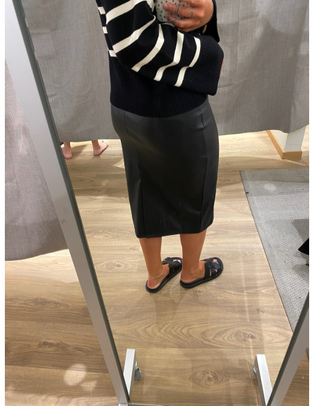 JDYSOYA MIDI PU SKIRT JRS