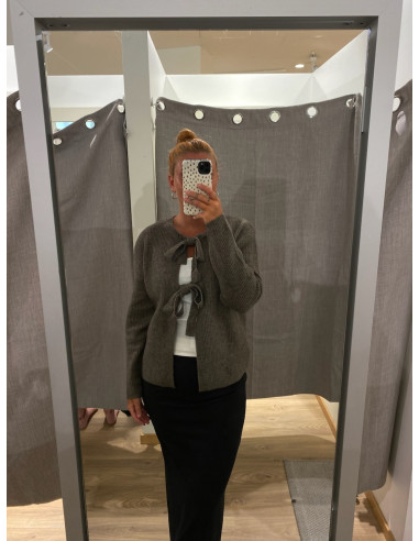 PCSILLY LS REVERSIBLE TIE KNIT