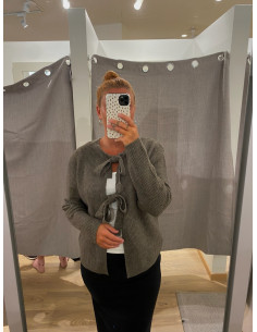 PCSILLY LS REVERSIBLE TIE KNIT