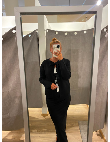 PCSILLY LS REVERSIBLE TIE KNIT