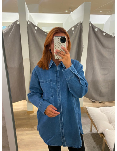 PCMAISIE LS DENIM SHIRT