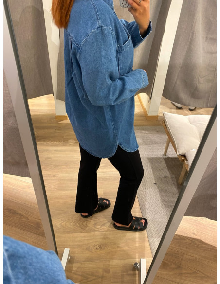 PCMAISIE LS DENIM SHIRT