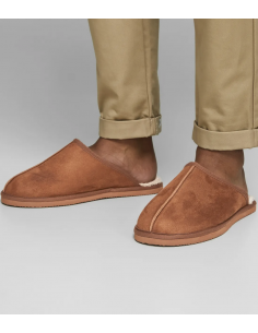 JFWDUDELY MICROFIBER SLIPPER ALMOND