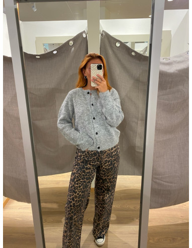 VMNOVAH LS O-NECK BUTTON CARDI