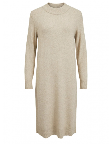 VIRIL CREW NECK L/S MIDI DRESS