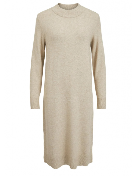 VIRIL CREW NECK L/S MIDI DRESS
