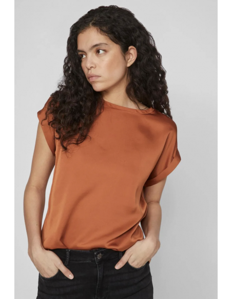 VIELLETTE SATIN TOP