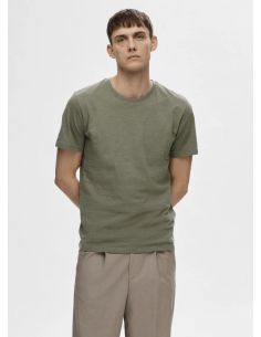 SLHASPEN SLUB SS O-NECK TEE NOOS
