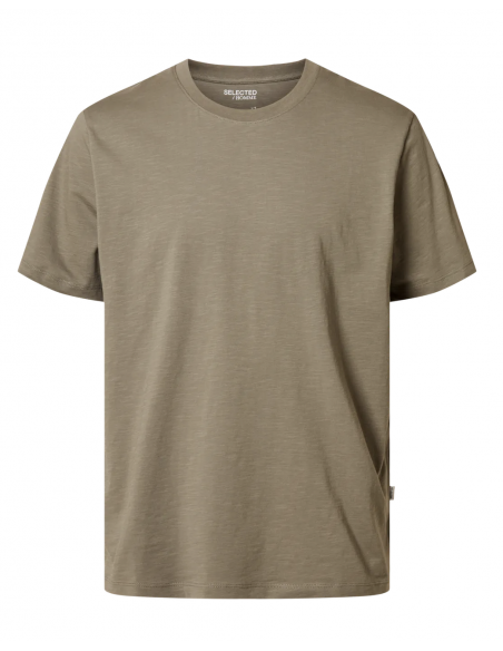 SLHASPEN SLUB SS O-NECK TEE NOOS