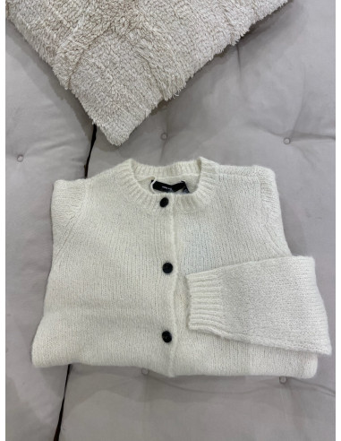 VMNOVAH LS O-NECK BUTTON CARDI