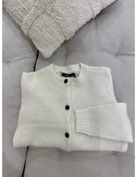 VMNOVAH LS O-NECK BUTTON CARDI