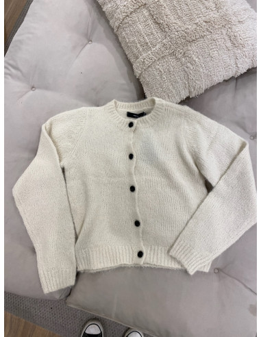 VMNOVAH LS O-NECK BUTTON CARDI