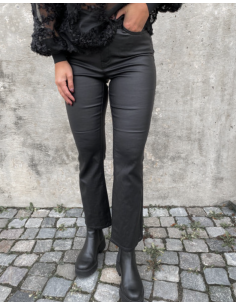 OBJBELLE MW 7/8 COATED FLARED PANT