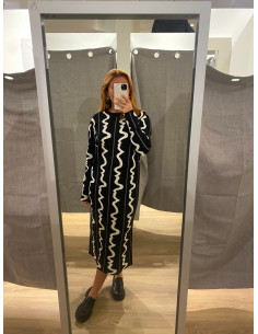 OBJRAY L/S LONG DRESS