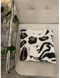 JDYLORRAINE ANIMAL L/S PULLOVER