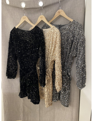 VMBELLA LS BOATNECK SHORT DRESS