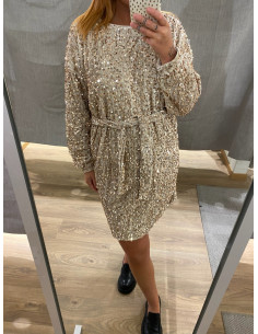 VMBELLA LS BOATNECK SHORT DRESS