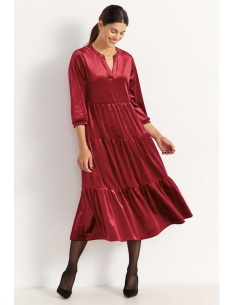 Cellbes Vilma velvet tiered dress