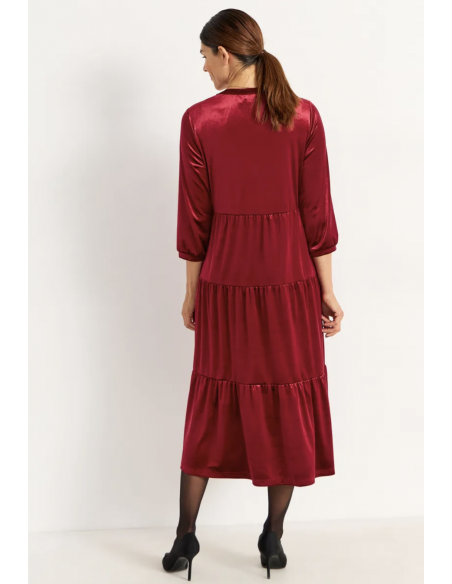 Cellbes Vilma velvet tiered dress