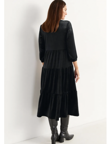 Cellbes Vilma velvet tiered dress