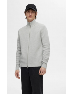 SLHDANE LS KNIT STRUCTURE FULL ZIP NOOS 2