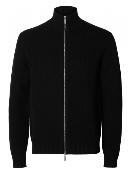 SLHDANE LS KNIT STRUCTURE FULL ZIP NOOS