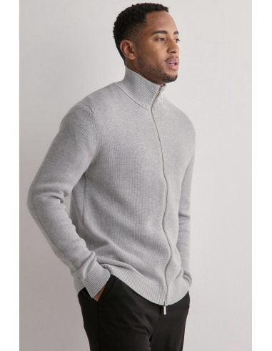 SLHDANE LS KNIT STRUCTURE FULL ZIP NOOS