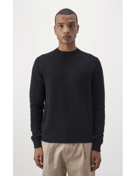 SLHDANE LS KNIT STUCTURED CREW NECK NOOS