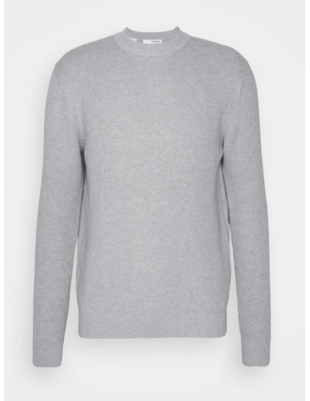 SLHDANE LS KNIT STUCTURED CREW NECK NOOS