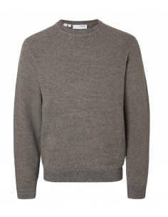SLHROSS KNIT STRUCTURE CREW NECK NOOS 2