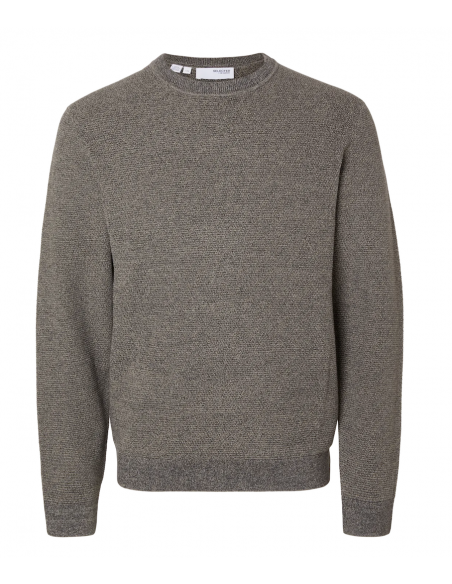 SLHROSS KNIT STRUCTURE CREW NECK NOOS