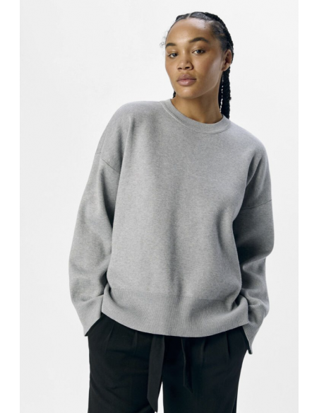 OBJELLY L/S OZ O-NECK KNIT