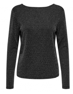 ONLCAROL L/S 2-WAY GLITTER MIX TOP 2