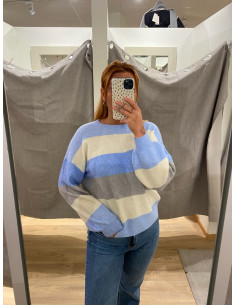 ONLATIA L/S STRIPE PULLOVER KNT NOOS 2